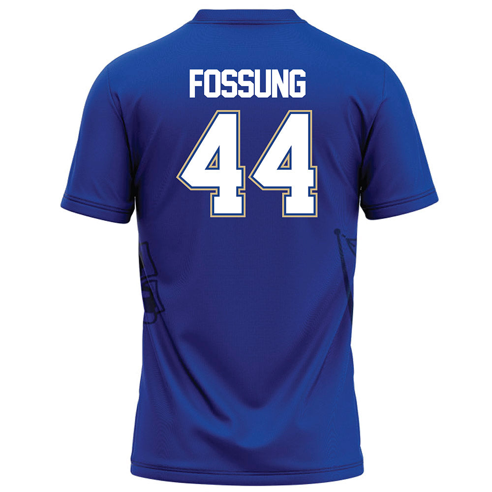 Tulsa - NCAA Football : Kadin Fossung - Blue Football Jersey-1
