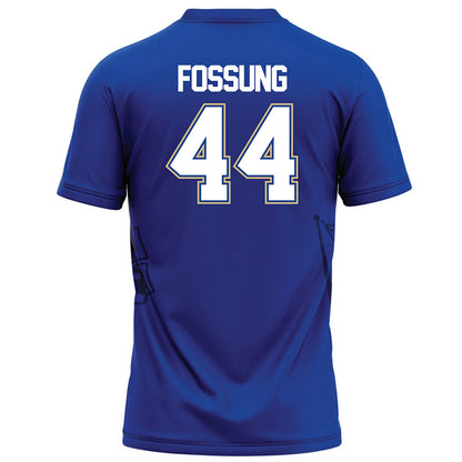 Tulsa - NCAA Football : Kadin Fossung - Blue Football Jersey-1