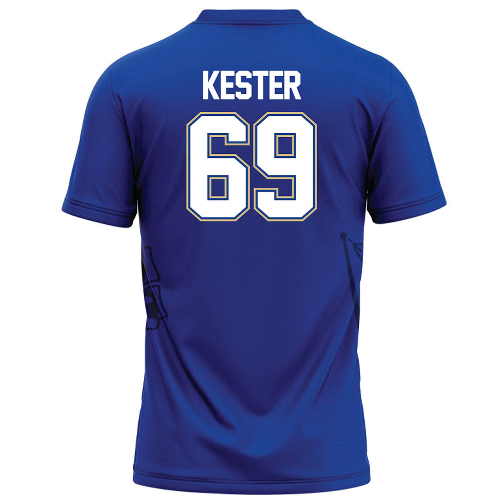 Tulsa - NCAA Football : Ryley Kester - Blue Football Jersey-1