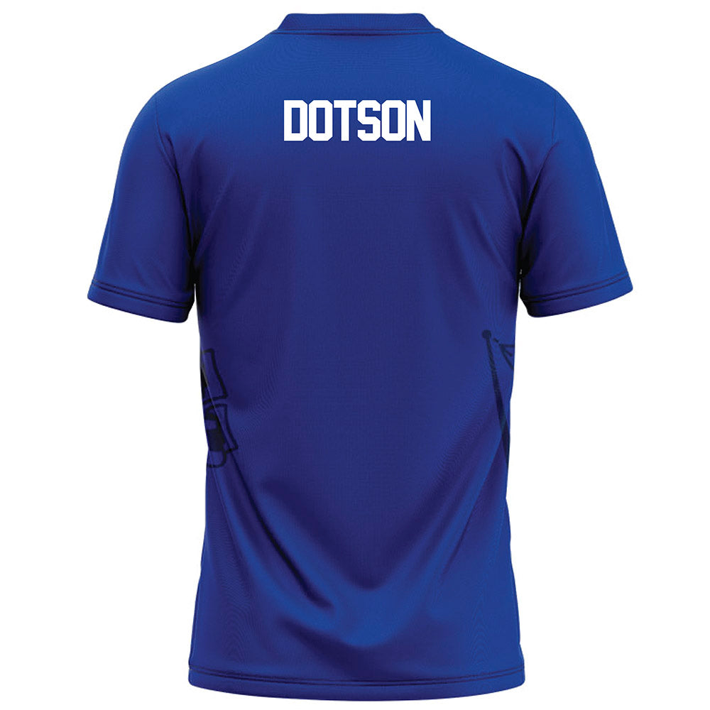 Tulsa - NCAA Football : Davis Dotson - Blue Football Jersey-1