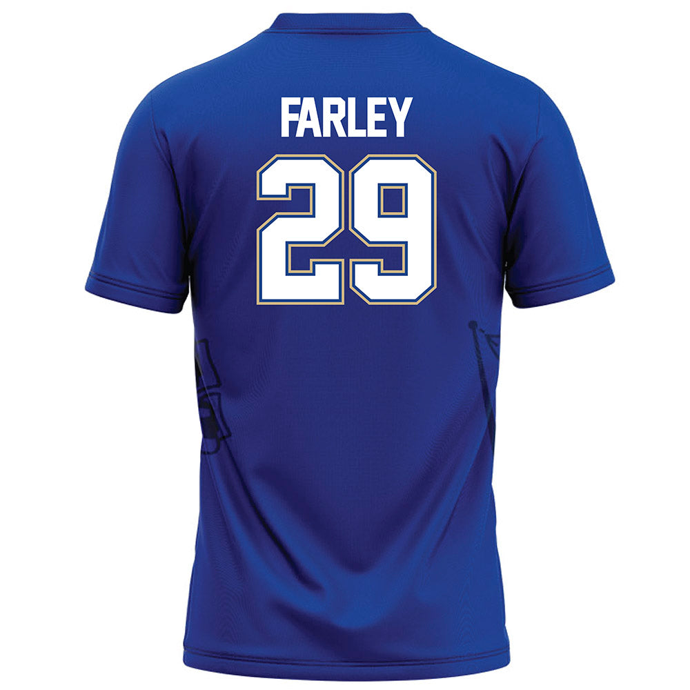Tulsa - NCAA Football : Keynan Farley - Blue Football Jersey-1