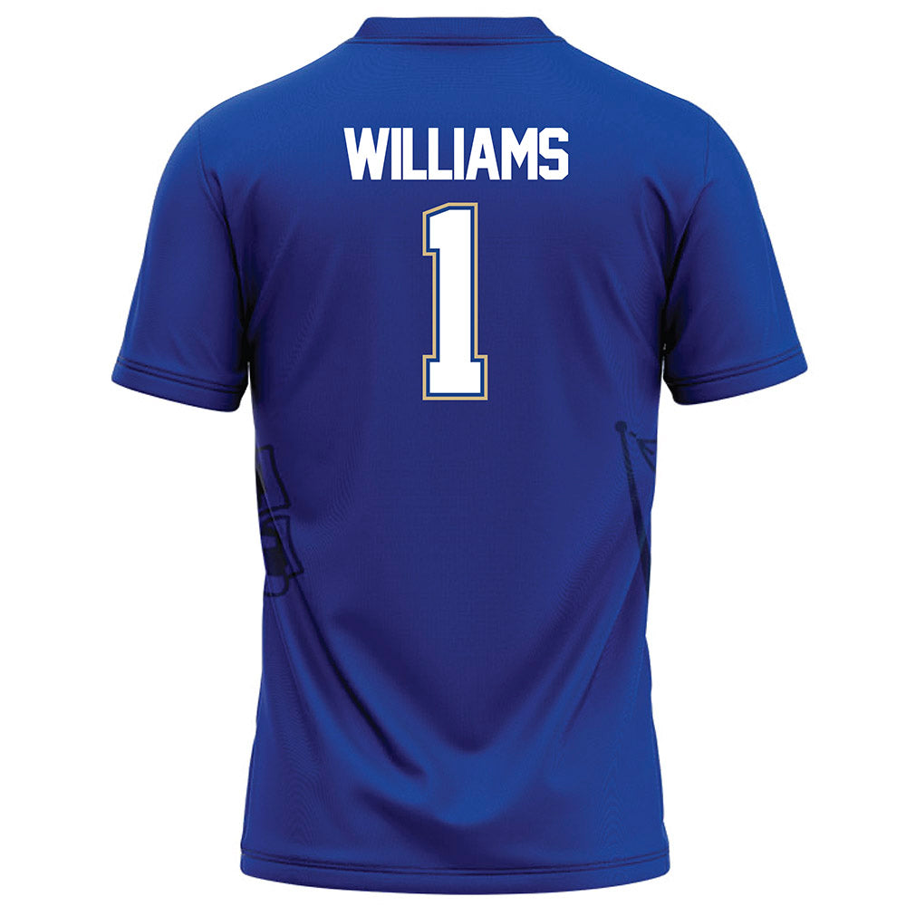 Tulsa - NCAA Football : Zach Williams - Blue Football Jersey-1