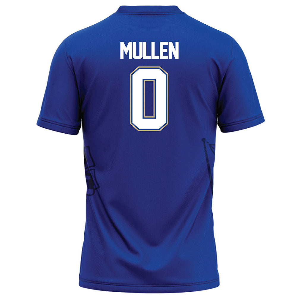Tulsa - NCAA Football : Barrett Mullen - Blue Football Jersey-1