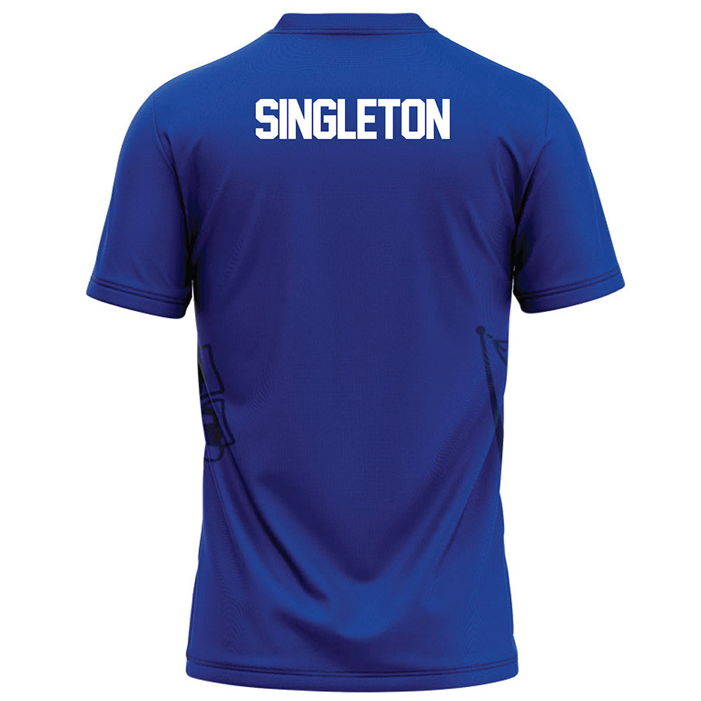 Tulsa - NCAA Football : Oran Singleton - Blue Football Jersey-1