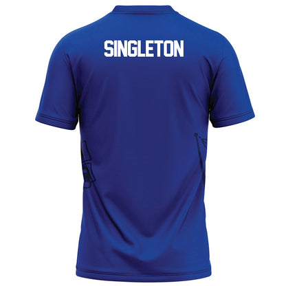 Tulsa - NCAA Football : Oran Singleton - Blue Football Jersey-1
