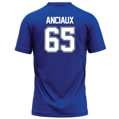 Tulsa - NCAA Football : Nick Anciaux - Blue Football Jersey-1