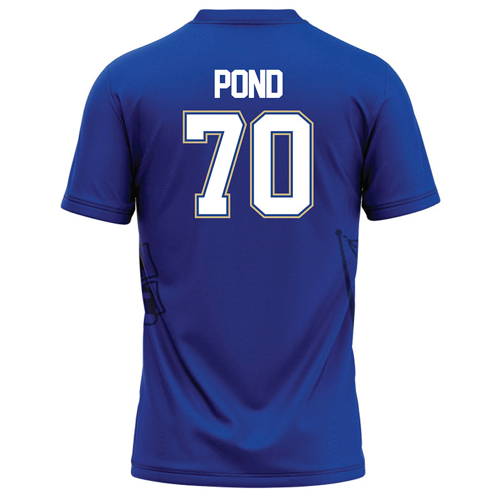 Tulsa - NCAA Football : Alan Pond - Blue Football Jersey-1