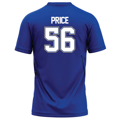 Tulsa - NCAA Football : Nathan Price - Blue Football Jersey-1