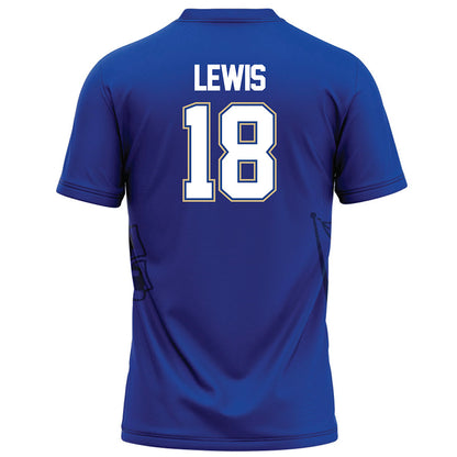 Tulsa - NCAA Football : Cj Lewis - Blue Football Jersey-1