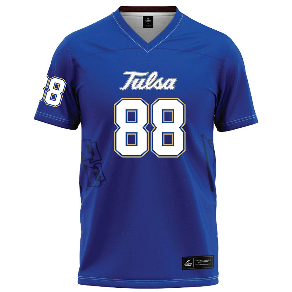 Tulsa - NCAA Football : Dailen Howard - Blue Football Jersey-0