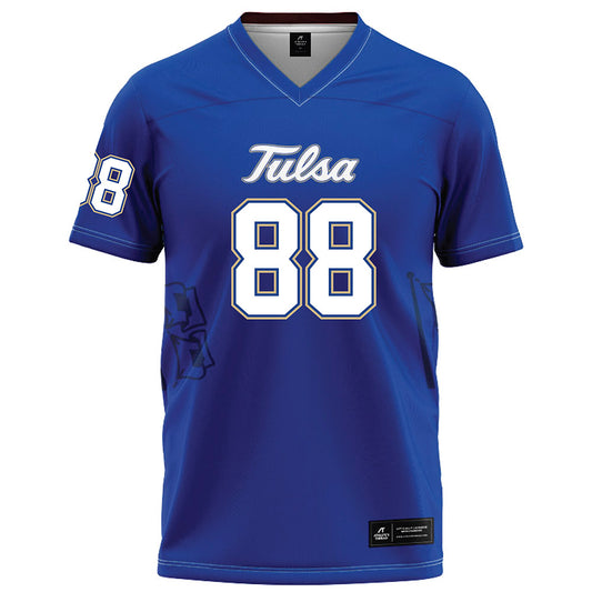 Tulsa - NCAA Football : Dailen Howard - Blue Football Jersey-0