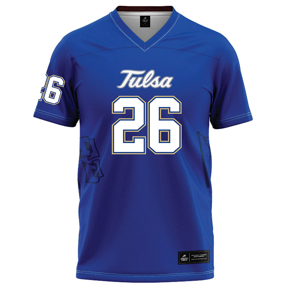Tulsa - NCAA Football : Kainon Gibson - Blue Football Jersey-0
