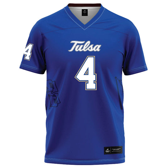 Tulsa - NCAA Football : Tyson Williams - Blue Football Jersey-0