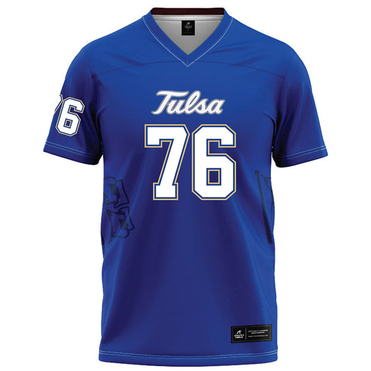 Tulsa - NCAA Football : Josh Love - Blue Football Jersey