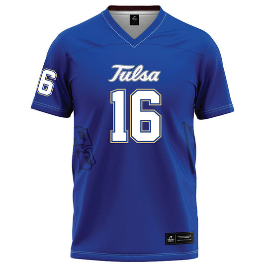 Tulsa - NCAA Football : Devin robinson - Blue Football Jersey-0