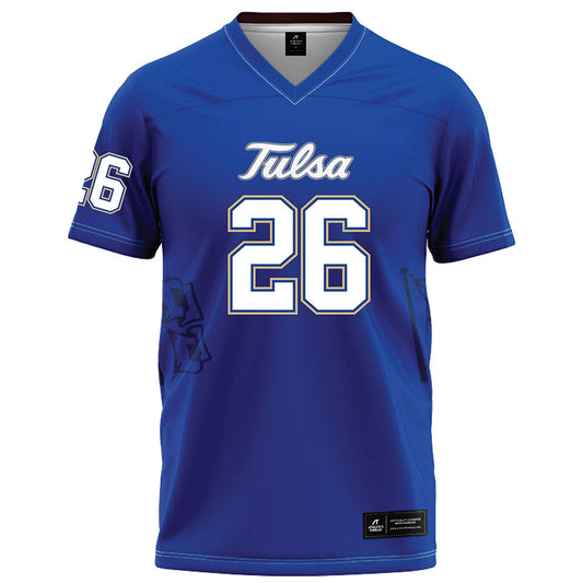 Tulsa - NCAA Football : Julian Byrd - Blue Football Jersey-0