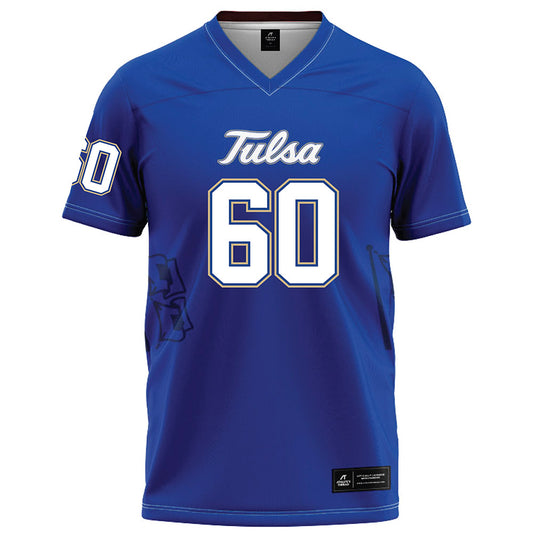 Tulsa - NCAA Football : Hunter Erb - Blue Football Jersey-0