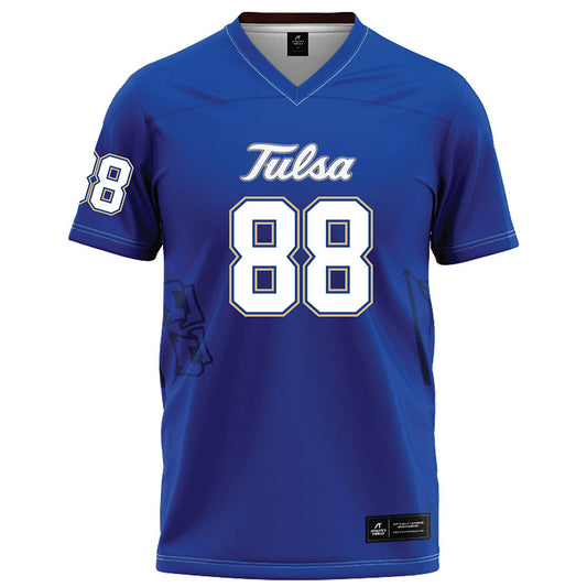 Tulsa - NCAA Football : Xavier Green - Blue Football Jersey-0