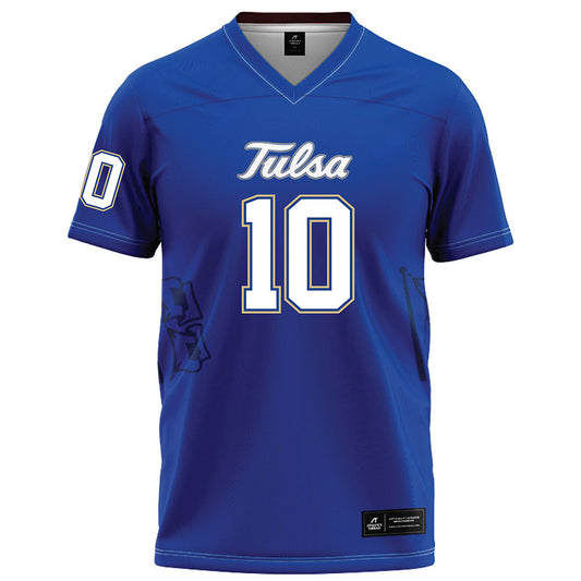 Tulsa - NCAA Football : Arias Nash - Blue Football Jersey-0