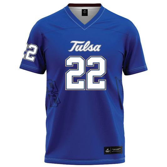 Tulsa - NCAA Football : Kelvin Washington - Blue Football Jersey-0