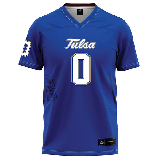 Tulsa - NCAA Football : Kyran Duhon - Blue Football Jersey-0