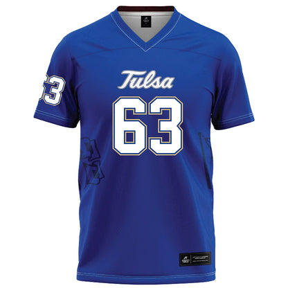 Tulsa - NCAA Football : Chaden Sullivan - Blue Football Jersey-0