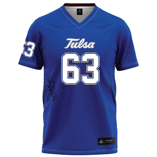 Tulsa - NCAA Football : Chaden Sullivan - Blue Football Jersey-0