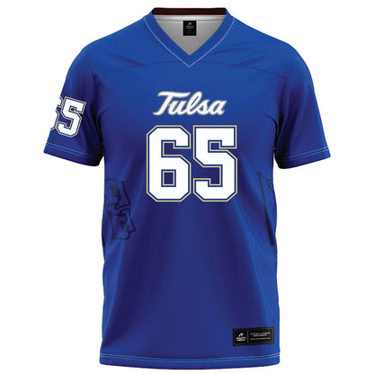 Tulsa - NCAA Football : Nick Anciaux - Blue Football Jersey-0