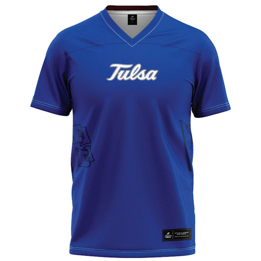Tulsa - NCAA Football : Oran Singleton - Blue Football Jersey-0