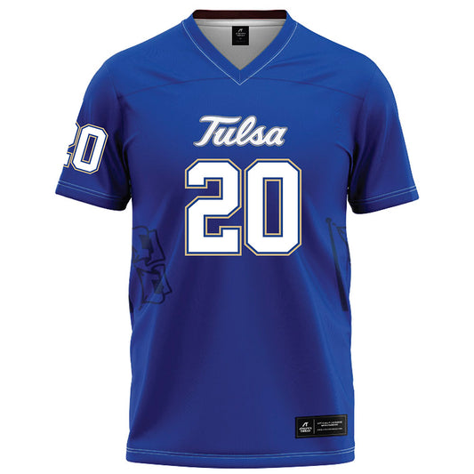 Tulsa - NCAA Football : Jayce Morgan - Blue Football Jersey-0