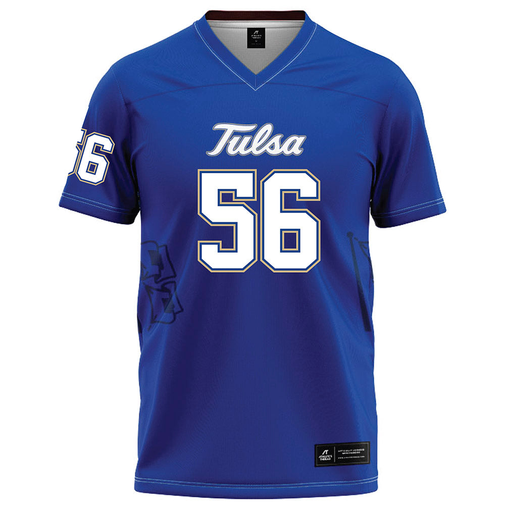Tulsa - NCAA Football : Nathan Price - Blue Football Jersey-0