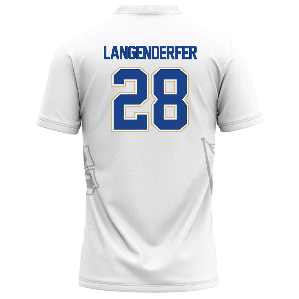 Tulsa - NCAA Football : Carter Langenderfer - White Football Jersey-1
