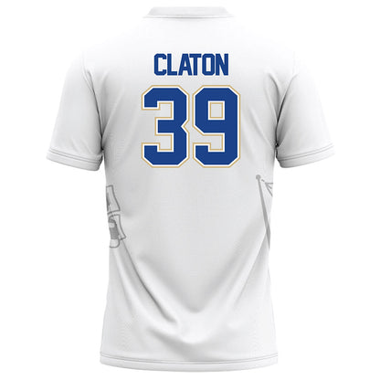 Tulsa - NCAA Football : Zach Claton - White Football Jersey-1