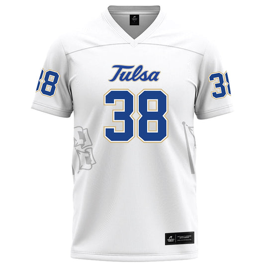 Tulsa - NCAA Football : Jack Watts - White Football Jersey-0