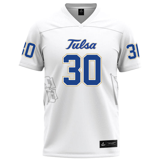 Tulsa - NCAA Football : Maruio White - White Football Jersey-0