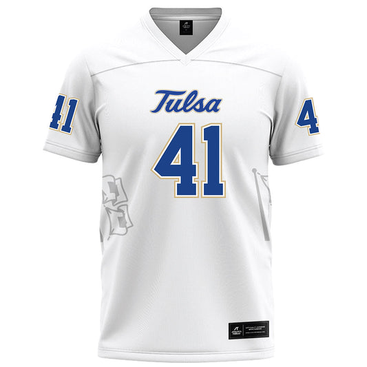 Tulsa - NCAA Football : Will Upshaw - White Football Jersey-0