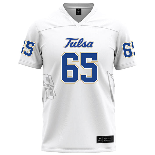 Tulsa - NCAA Football : Nick Anciaux - White Football Jersey-0