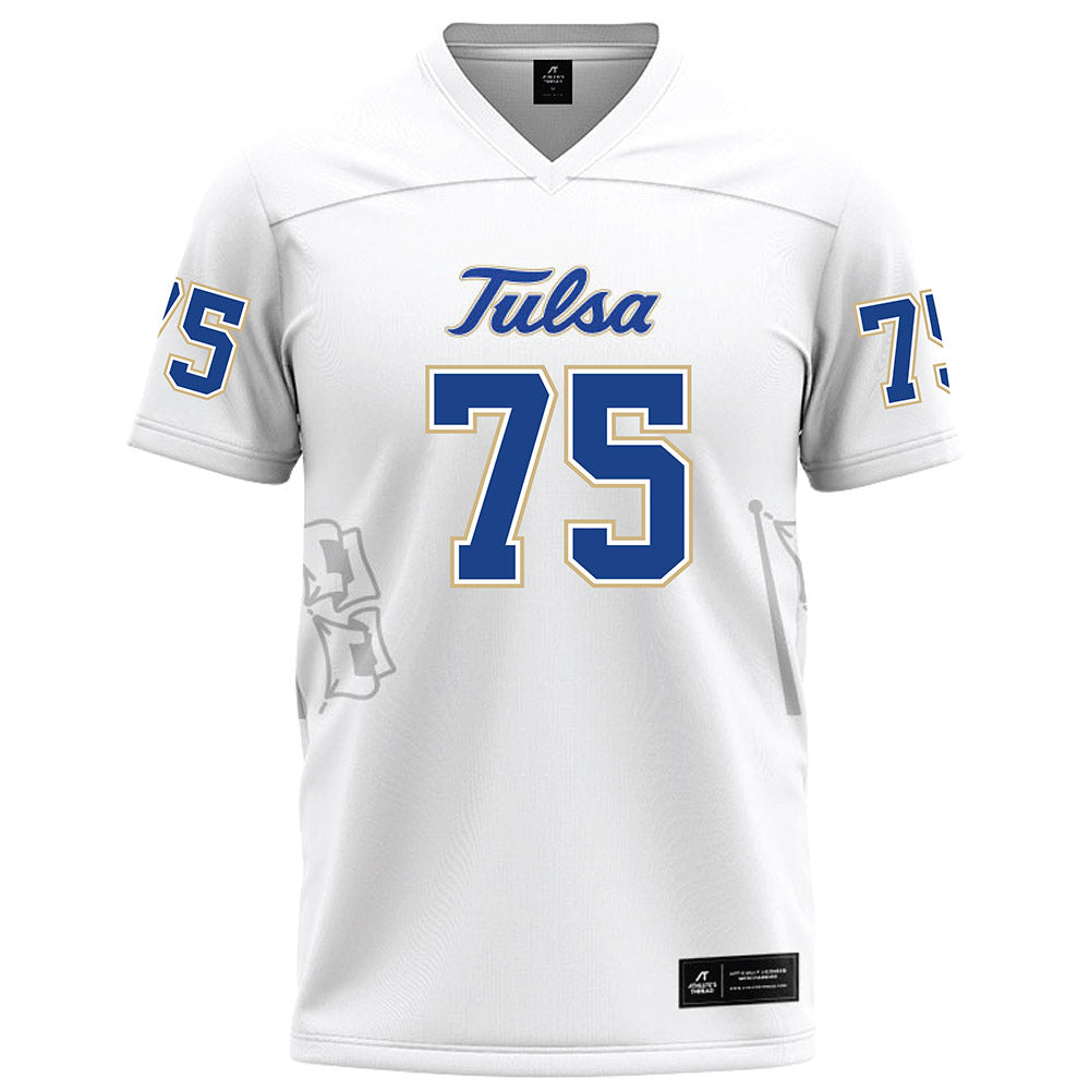Tulsa - NCAA Football : Evan Mcclure - White Football Jersey-0