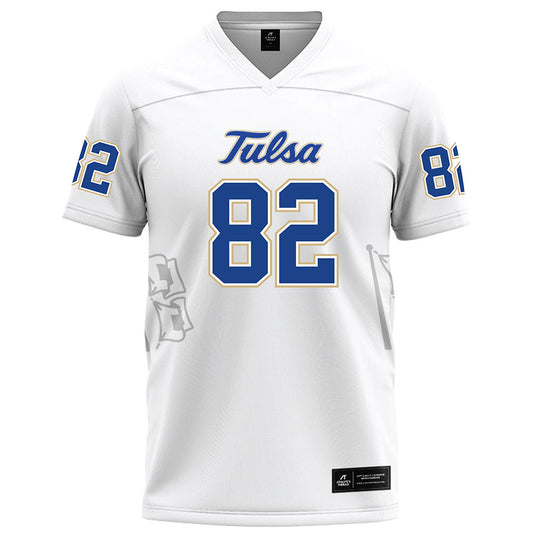 Tulsa - NCAA Football : Chris Gacayan II - White Football Jersey-0
