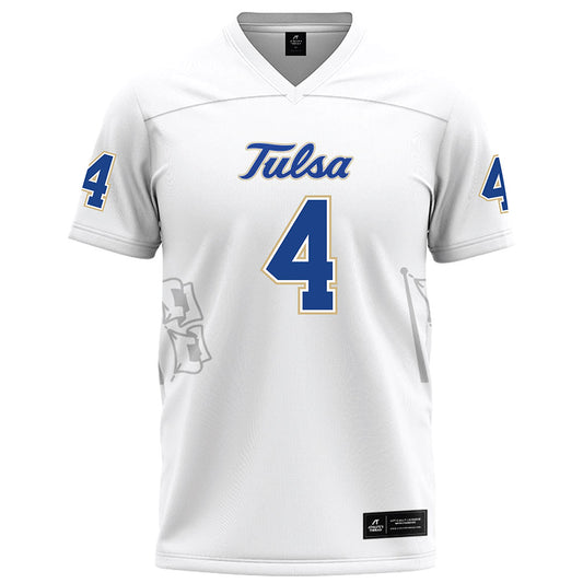 Tulsa - NCAA Football : Tyson Williams - White Football Jersey-0