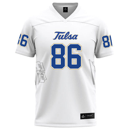 Tulsa - NCAA Football : Luke Tevis - White Football Jersey-0