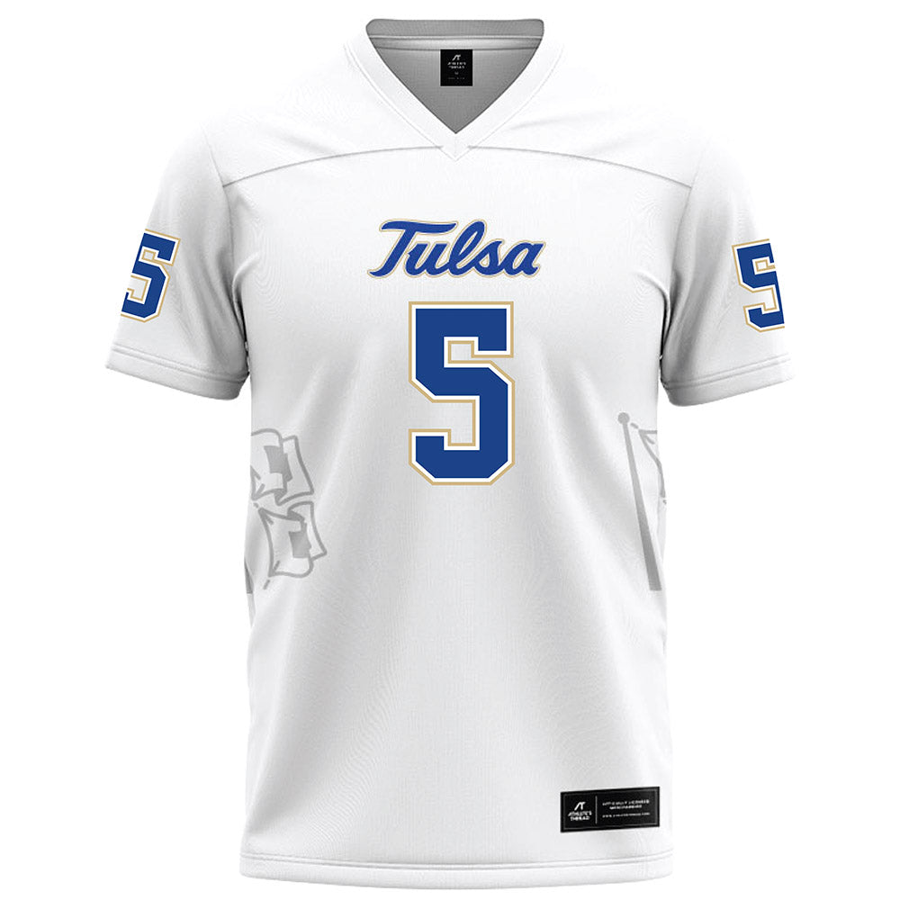 Tulsa - NCAA Football : Ashton Williams - White Football Jersey-0
