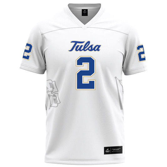 Tulsa - NCAA Football : Jehlen Cannady - White Football Jersey-0