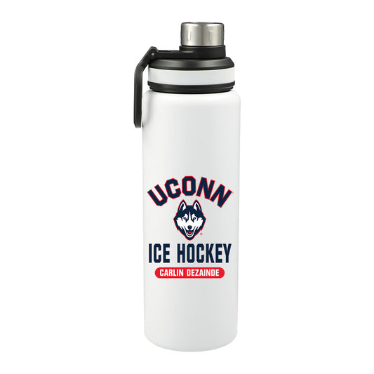 UConn - NCAA Men's Ice Hockey : Carlin Dezainde - 32oz Stainless Steel Bottle-0