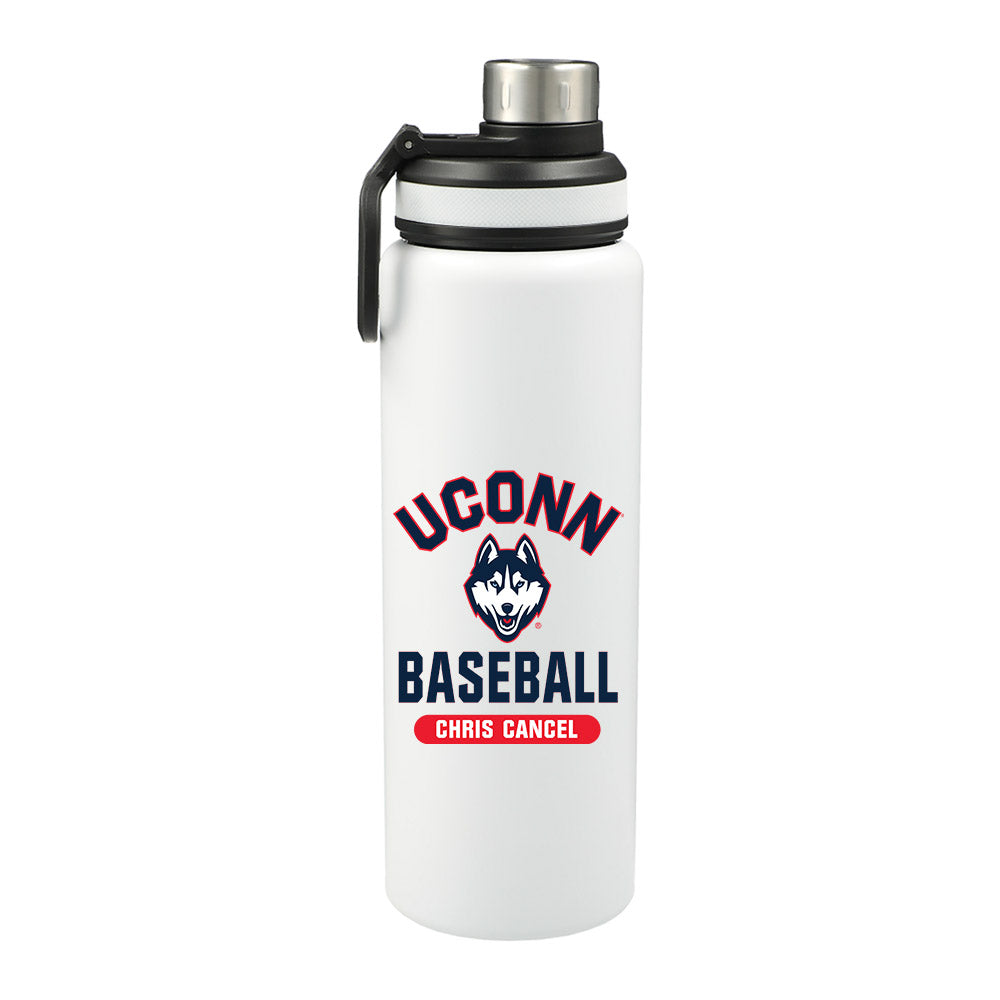 UConn - NCAA Baseball : Chris Cancel - 32oz Stainless Steel Bottle-0