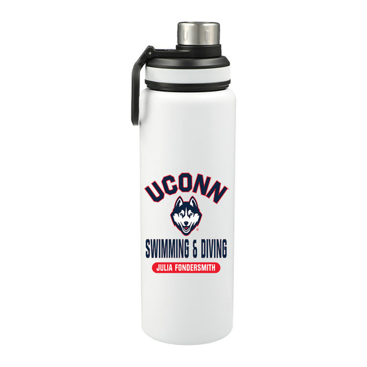 UConn - NCAA Women's Swimming & Diving : Julia Fondersmith - 32oz Stainless Steel Bottle-0