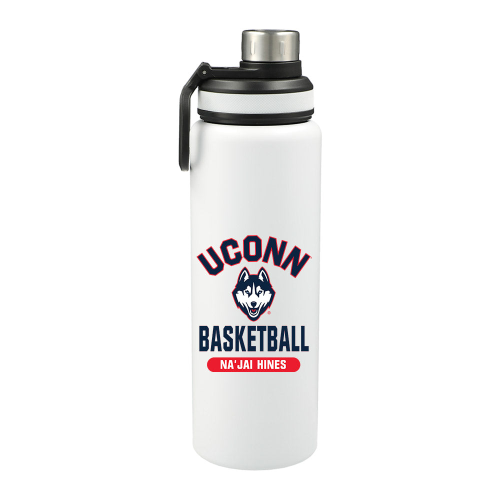 UConn - NCAA Men's Basketball : Na'Jai Hines - 32oz Stainless Steel Bottle-0