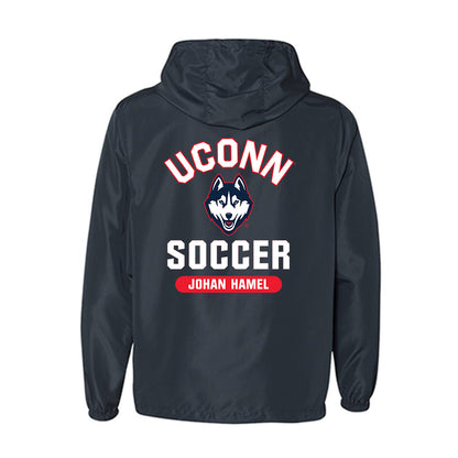 UConn - NCAA Men's Soccer : Johan Hamel - Windbreaker-1