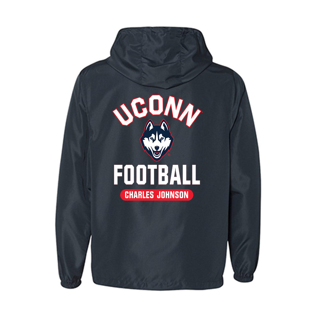 UConn - NCAA Football : Charles Johnson - Windbreaker-1