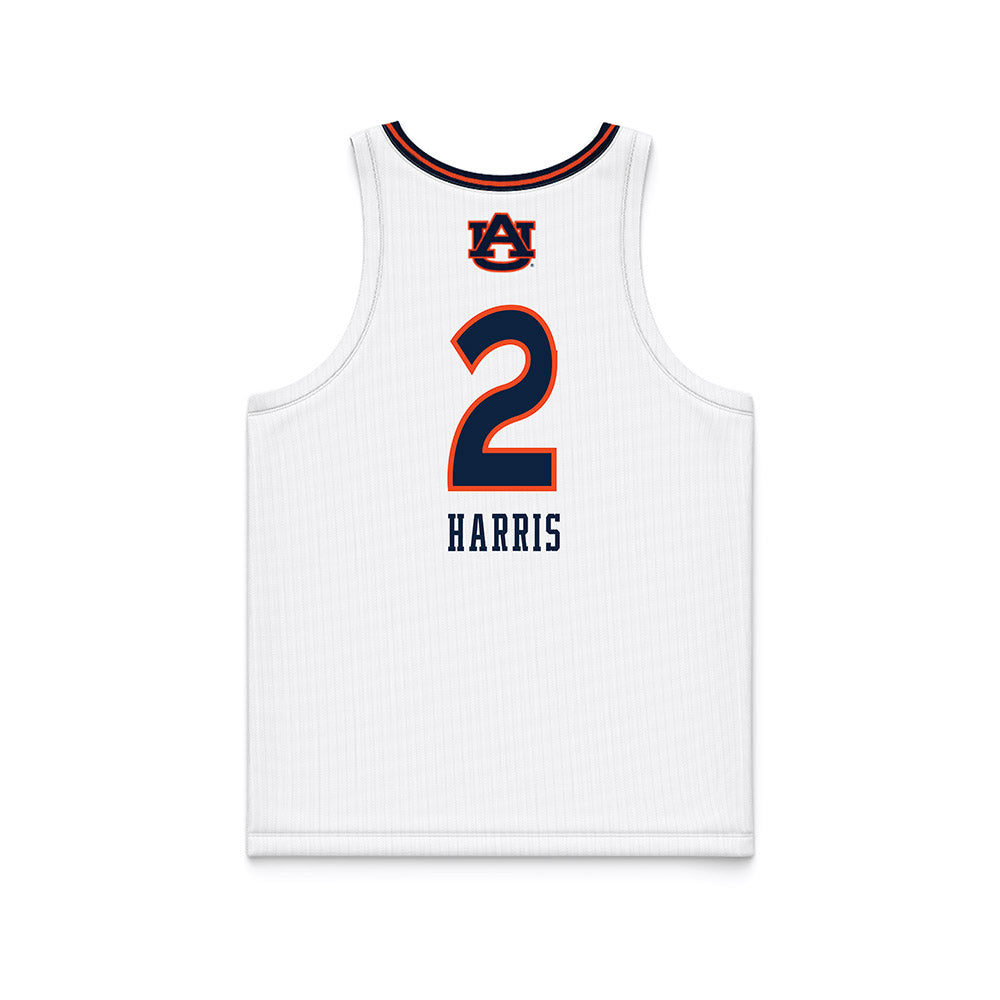 Auburn - NCAA Women's Basketball : Jamia Harris - White Basketball Jersey-1